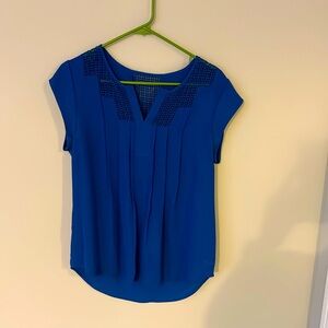 Royal blue top with delicate detail